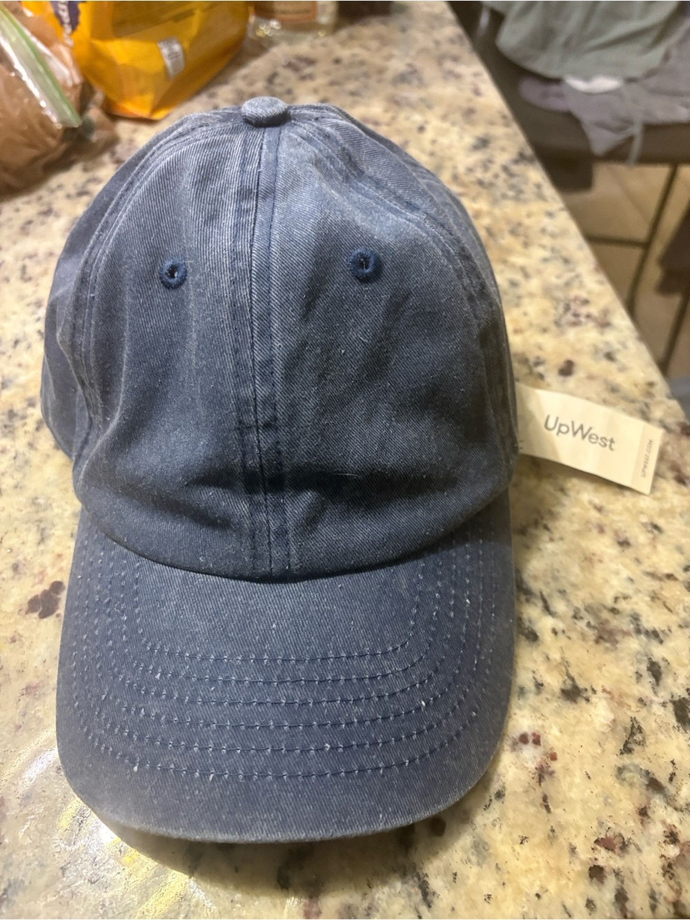 UpWest Navy Unstructured Cotton Cap